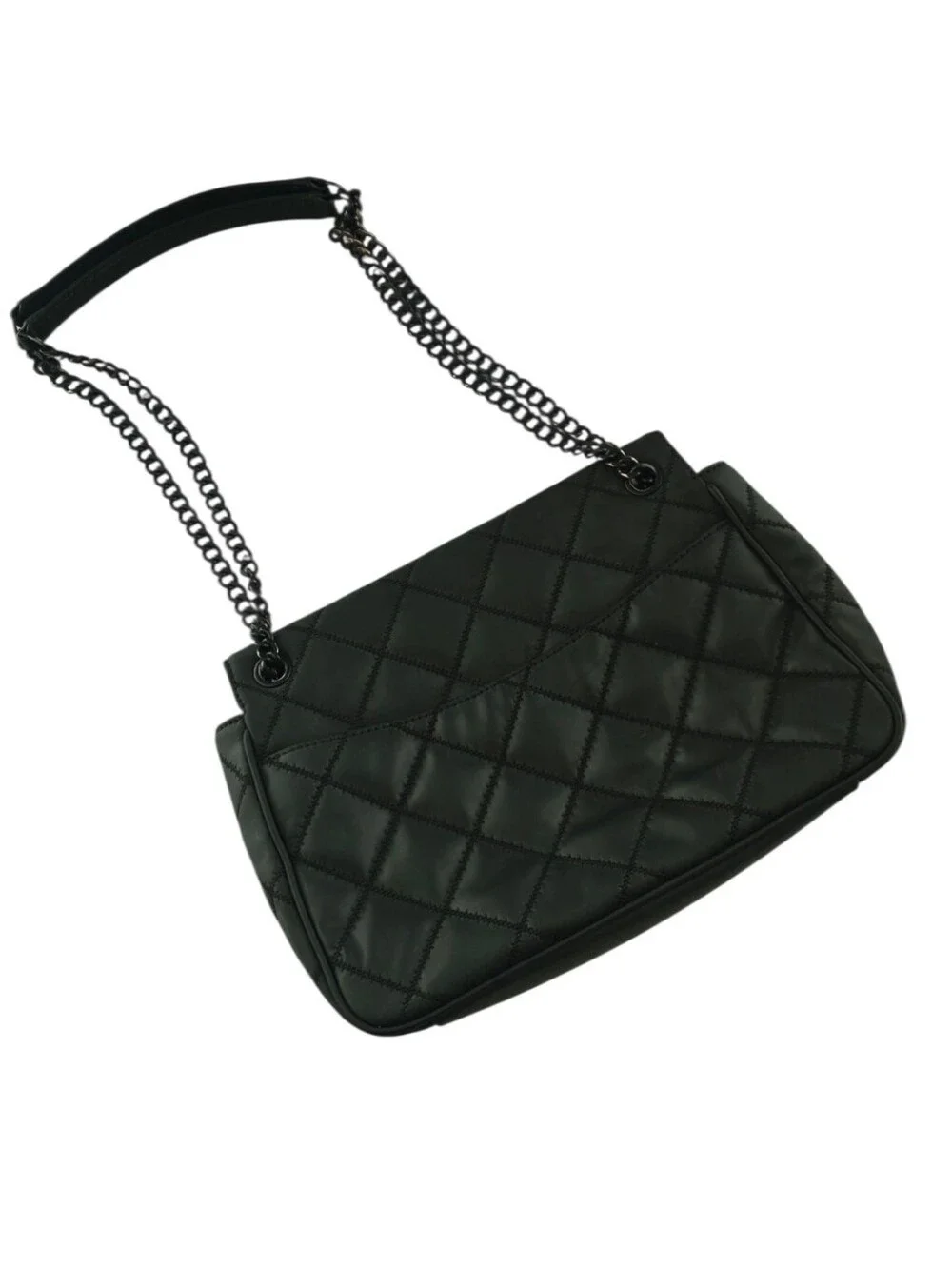 Tory Burch Willa Matte Black Quilted Leather Convertible Shoulder Bag